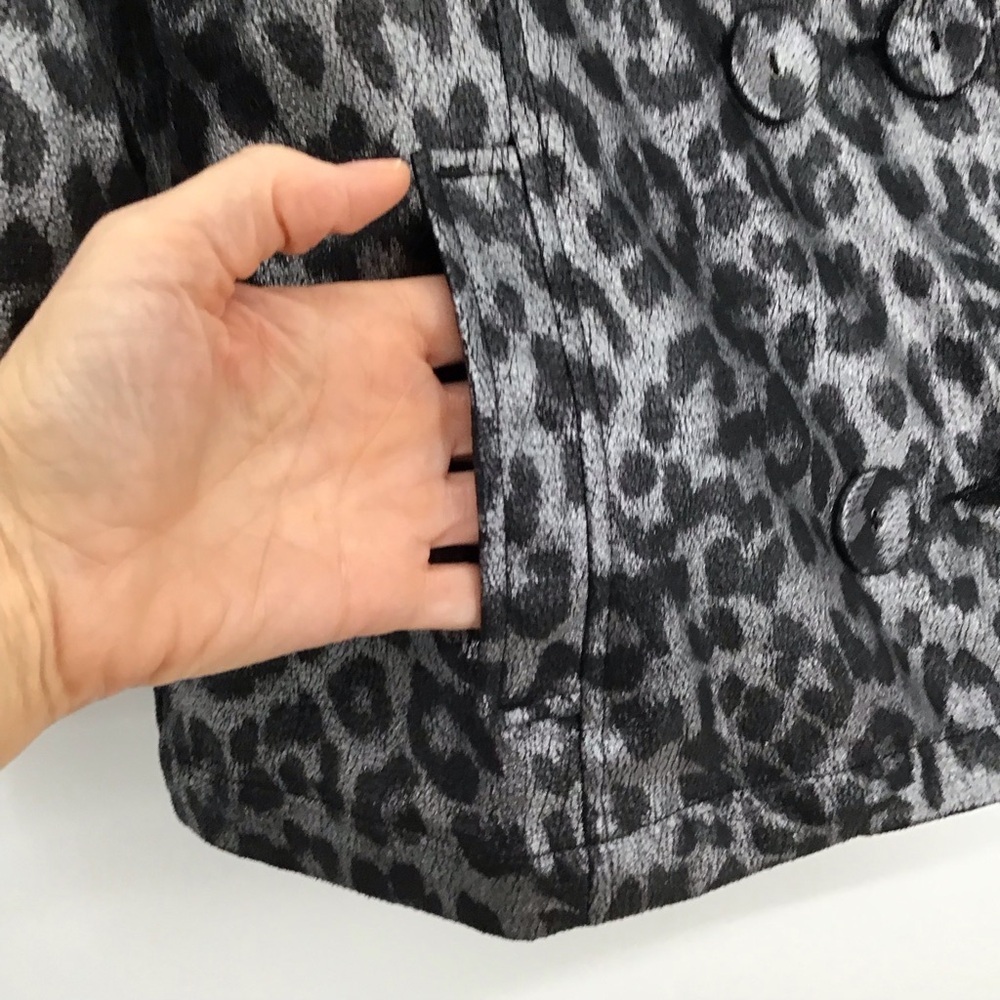 Multiples Leopard Print Shiny 3/4 Sleeve Double B… - image 6